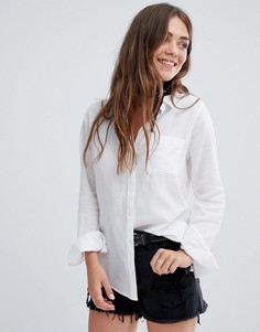 Рубашка бойфренда Hollister - Белый