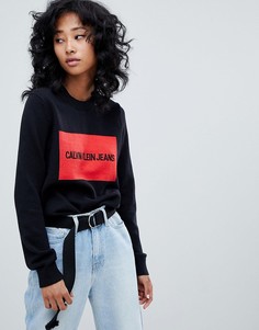 Джемпер с логотипом Calvin Klein Jeans - Черный