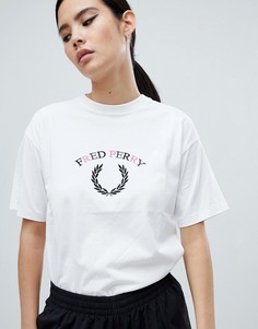 Футболка с логотипом Fred Perry Laurel Wreath - Белый