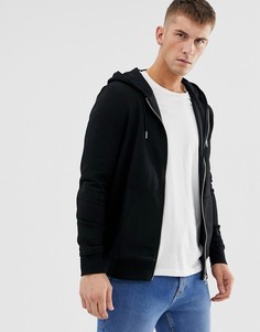 Худи черного цвета на молнии New Look - Черный