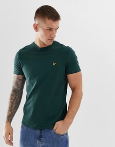 Lyle & Scott logo t-shirt in khaki - Зеленый