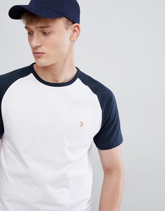 Farah Zemlak slim fit reglan sleeve t-shirt in navy - Темно-синий