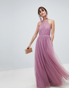 Платье макси из тюля ASOS DESIGN - Фиолетовый