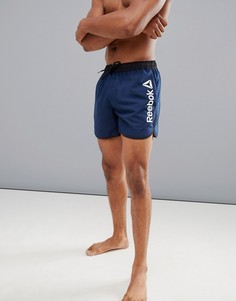 Темно-синие шорты для плавания в стиле ретро Reebok CW8837 - Темно-синий
