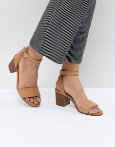 Светло-коричневые босоножки на блочном каблуке ALDO - Рыжий