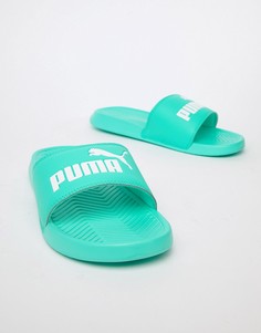 Зеленые шлепанцы Puma 36026528 - Зеленый