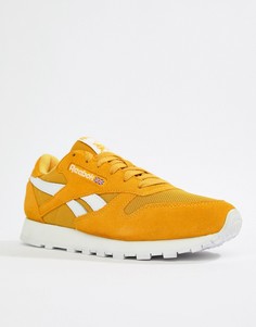 Reebok Yellow Classic Leather MU Trainers - Желтый