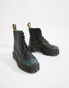 Dr Martens Jadon 8-eye chunky sole boots in green - Зеленый