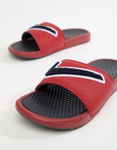 Красные шлепанцы Nike Benassi JDI Chenille AO2805-600 - Красный