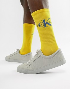 Носки с броским логотипом Calvin Klein Jeans - Желтый