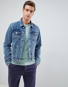 Selected Homme Blue Denim Wash Jacket - Синий