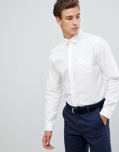 Облегающая рубашка из поплина с карманом Selected Homme - Белый