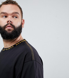 Футболка с отделкой Jacamo Plus - Черный