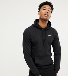 Худи черного цвета с логотипом-галочкой Nike TALL 804346-010 - Черный