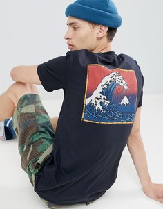 Черная футболка с принтом Quiksilver The Original - Черный