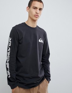 Черный лонгслив Quiksilver Original Quik Collage - Черный