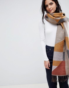 Pieces geo fringe scarf - Мульти