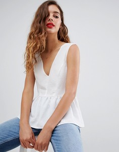 Свободный топ на бретелях ASOS DESIGN - Белый