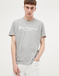 Ben Sherman Large Logo T-Shirt - Серый