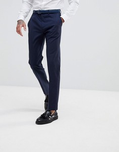 Темно-синие облегающие брюки River Island - Синий