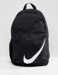 Черный рюкзак с большим логотипом-галочкой Nike - Черный