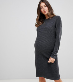Платье мини из эко-трикотажа ASOS DESIGN Maternity - Серый