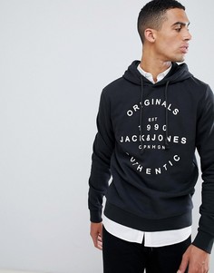 Худи с принтом Jack & Jones Originals - Черный