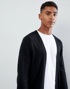 Only & Sons open drape cardigan - Черный
