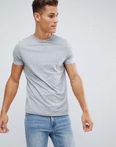 Серая футболка из органического хлопка с круглым вырезом ASOS DESIGN - Серый