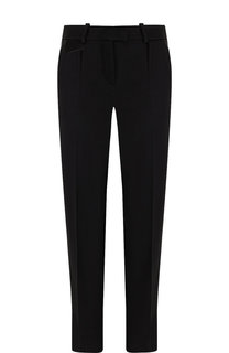 Однотонные укороченные брюки со стрелками Giorgio Armani