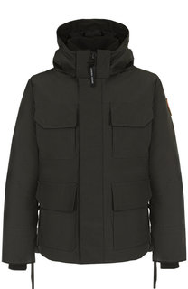 Укороченная пуховая парка Maitland на молнии с капюшоном Canada Goose