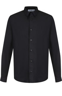Хлопковая рубашка с вышивкой Stone Island