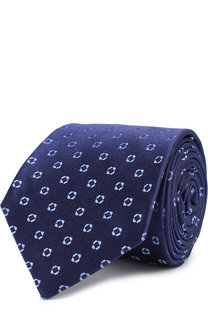 Шелковый галстук с узором Kiton