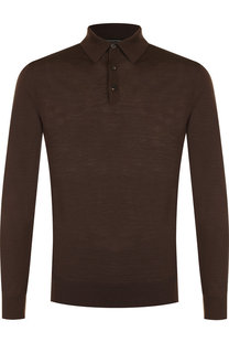 Шерстяное поло с длинными рукавами Ermenegildo Zegna