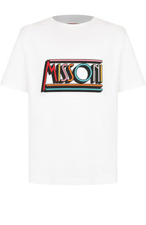 Хлопковая футболка с принтом Missoni