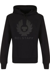 Хлопковое худи с логотипом бренда Belstaff