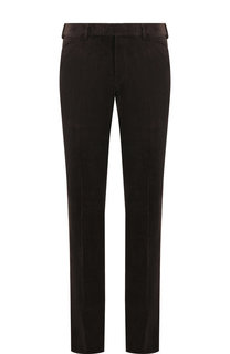 Брюки прямого кроя из смеси хлопка и кашемира Ermenegildo Zegna