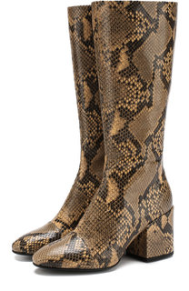Кожаные сапоги на устойчивом каблуке Dries Van Noten