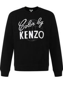 Хлопковый свитшот с вышивкой Kenzo