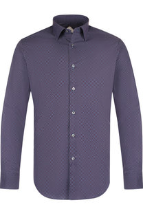 Хлопковая рубашка с воротником кент Pal Zileri