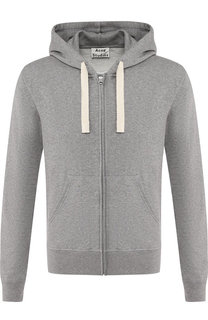 Хлопковая толстовка на молнии с капюшоном Acne Studios