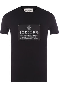 Хлопковая футболка с принтом Iceberg