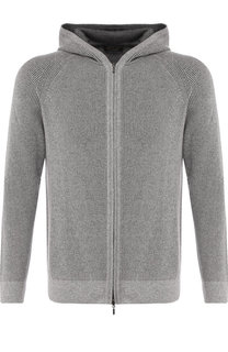 Кашемировый кардиган на молнии с капюшоном Loro Piana