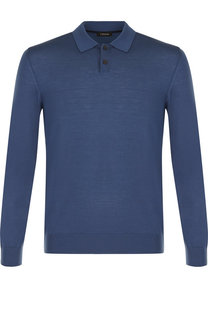 Шерстяное поло с длинными рукавами Z Zegna