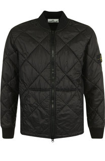 Стеганый пуховик на молнии Stone Island