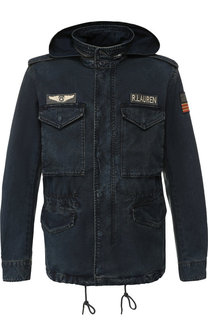 Джинсовый френч на молнии с капюшоном Polo Ralph Lauren