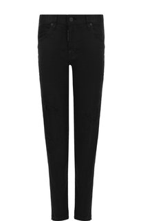Укороченные джинсы с потертостями Dsquared2