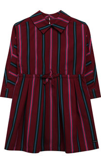 Платье-рубашка из вискозы с поясом на кулиске Burberry