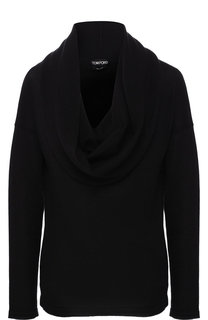 Однотонный кашемировый пуловер с объемным воротником Tom Ford