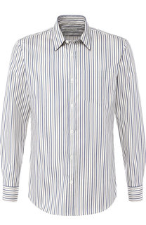 Хлопковая рубашка с воротником кент Dries Van Noten